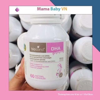 DHA bầu Úc Bio Island DHA for Pregnancy 60 viên Mamababyvn