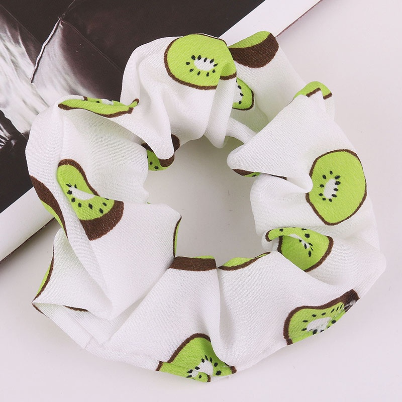Scrunchies dây cột tóc hoa quả loại to đẹp