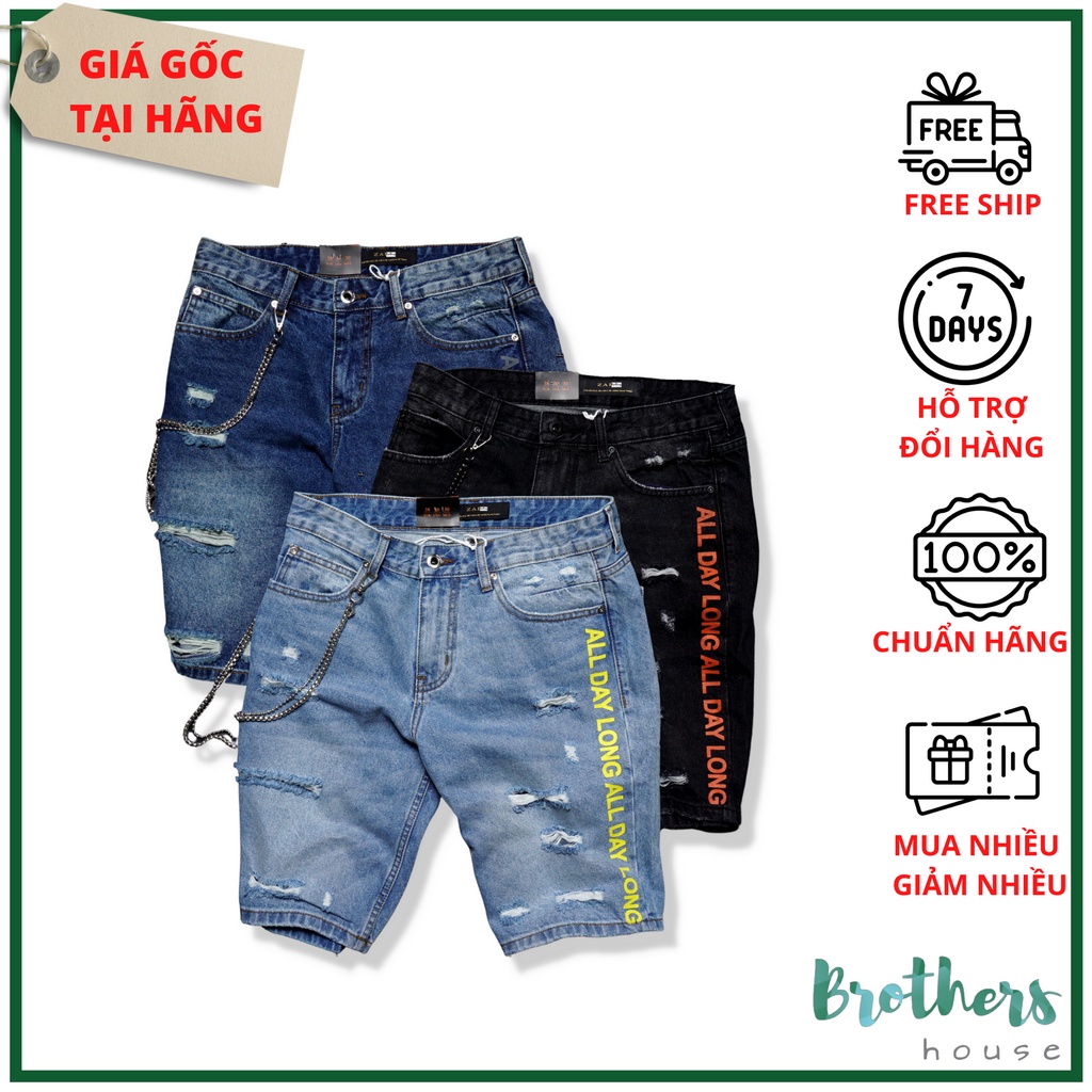 Quần đùi (quần short) jean nam Zara cao cấp