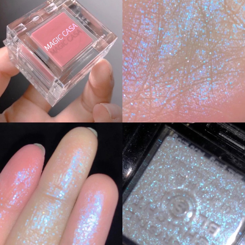 ✨✨Kem bắt sáng kèm phấn má hồng Magic Casa trang điểm tiện dụng