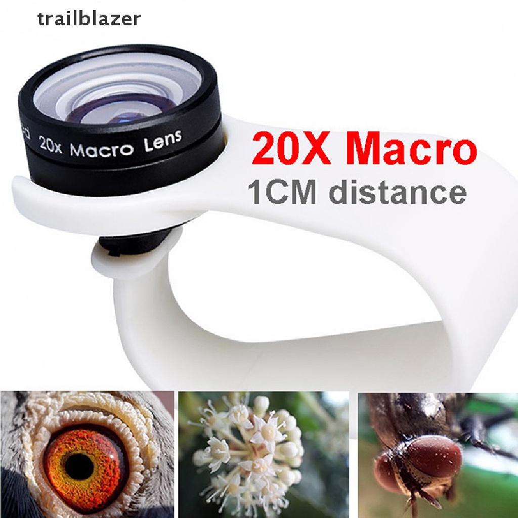 Bộ Lens Macro zoom 20X Kẹp Điện Thoại