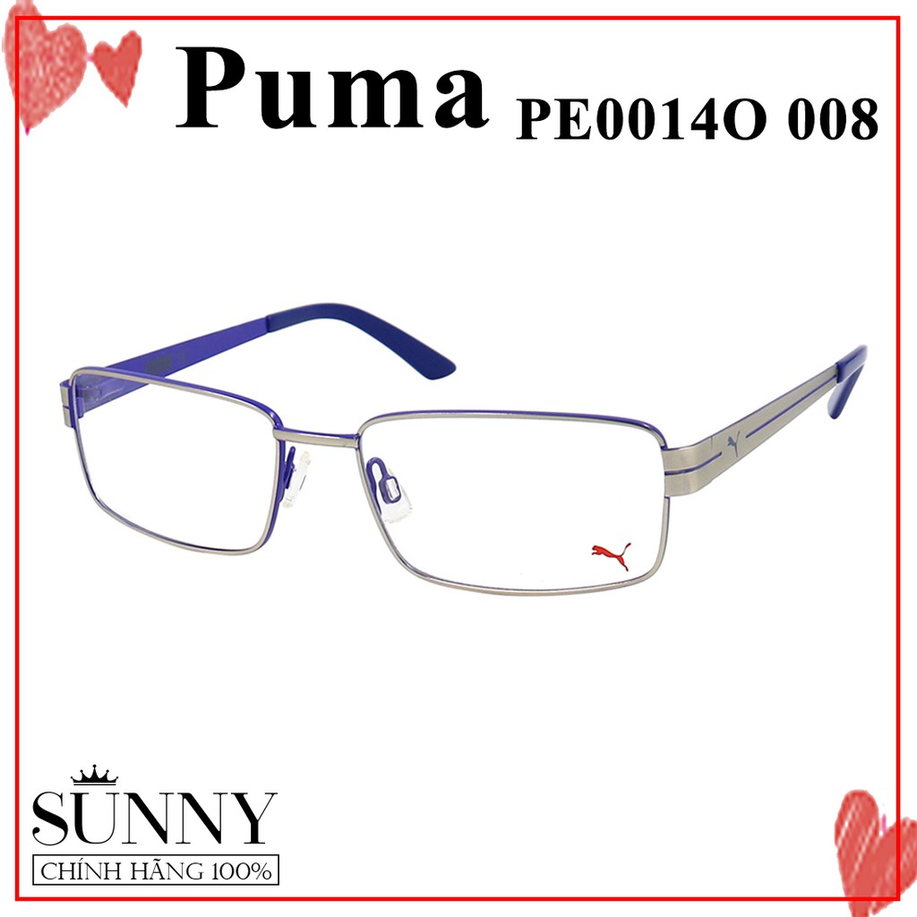 Gọng kính nam nữ chính hãng Puma PE0014O màu sắc thời trang, thiết kế dễ đeo bảo vệ mắt