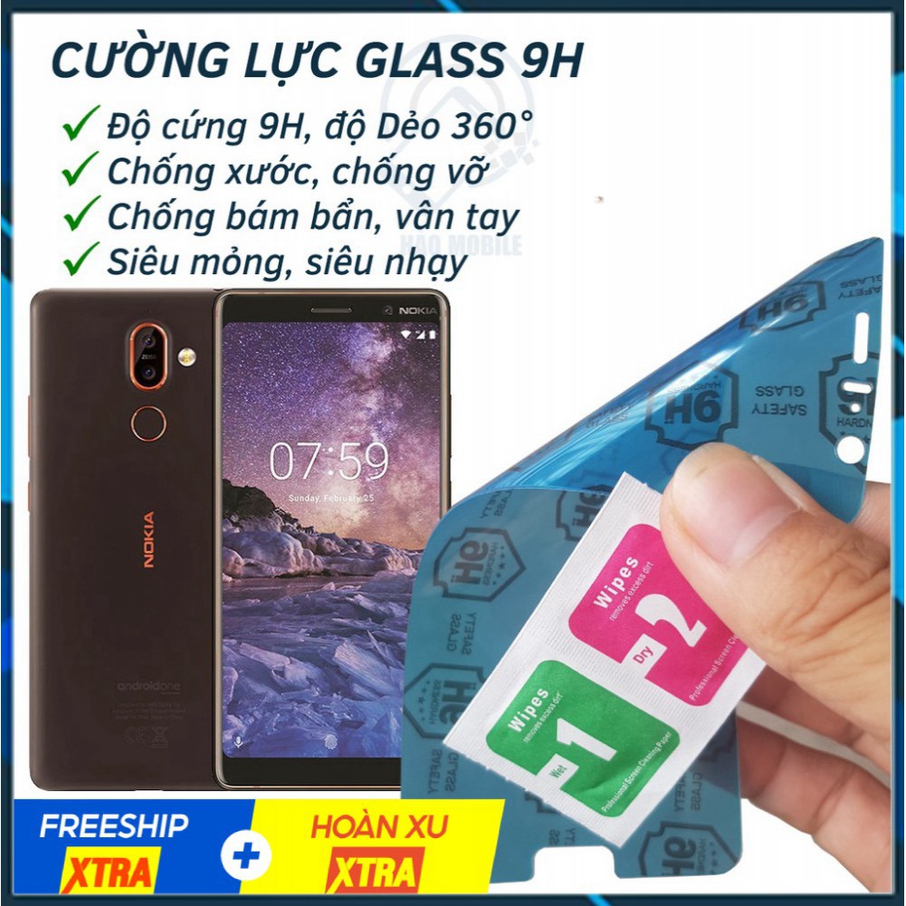 Dán cường lực nano dẻo Nokia 5.1, 5.1 Plus, 6.1, 6.1 Plus, 7 Plus, 7.2, 8.1