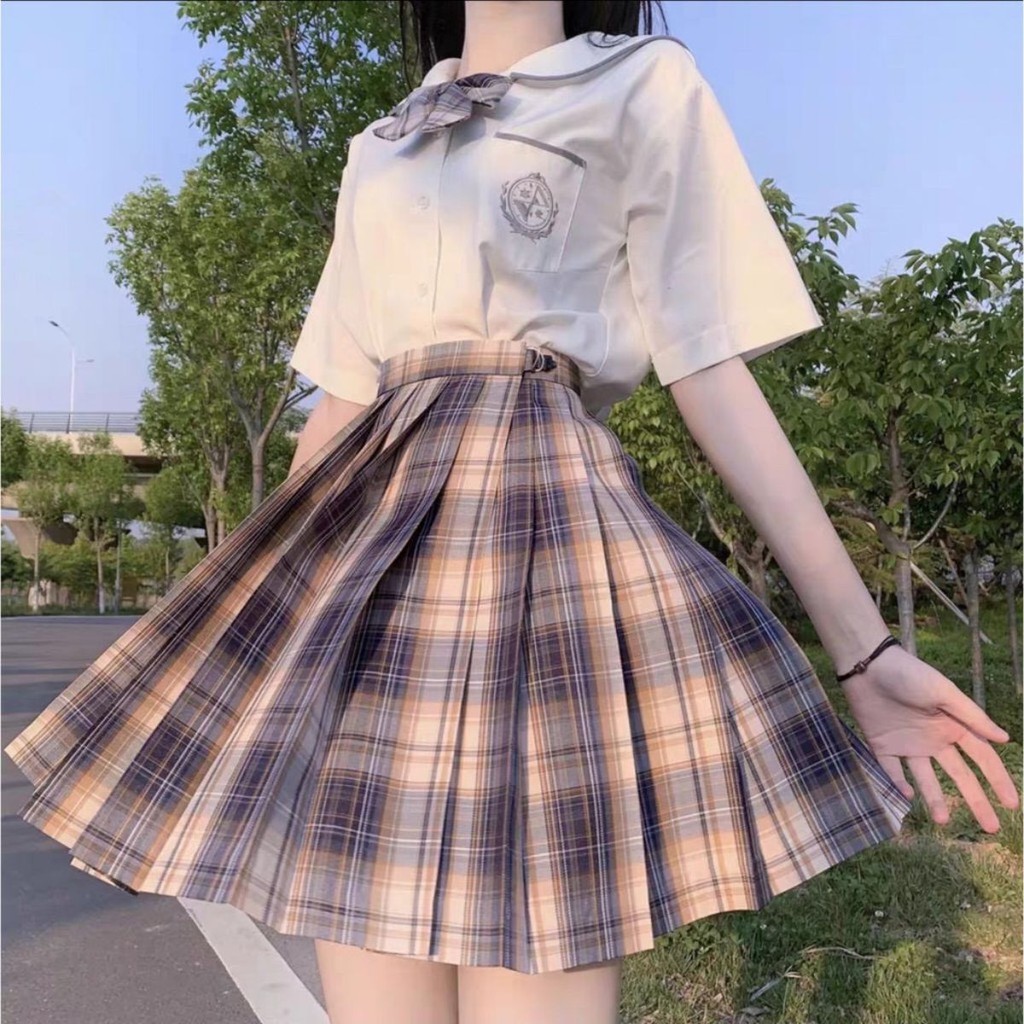 Chân Váy Caro Xếp Ly Dáng Xòe Ulzzang (Ảnh Thật)