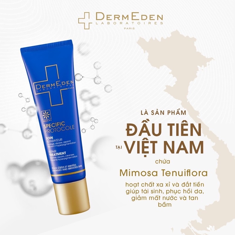 (Chính hãng) Kem dưỡng phục hồi da DERMEDEN REPAIR CARE 30ml