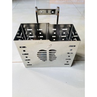 Bộ Ống Đựng Đũa Muỗng Vuông Inox 304 Cao Cấp