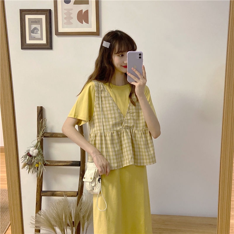 Đầm Perty màu trơn xẻ tà/ Áo khoác vest Perty thời trang mùa hè cho nữ