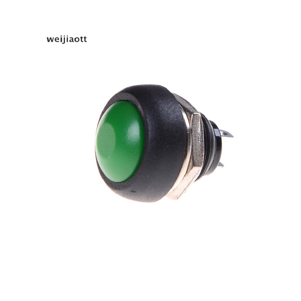 weijiaott New Colourful 12mm Waterproof momentary ON/OFF Push button Mini Round Switch WT