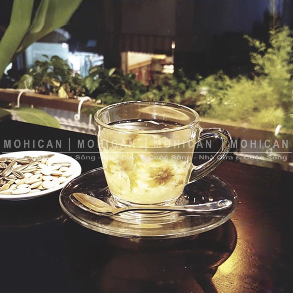 Ly thủy tinh có quai Ocean Café Kenya Cup 245ml, cốc thủy tinh đẹp uống đồ nóng, cà phê, nhập khẩu Thái Lan OCEG-P01641