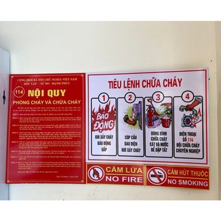 Bộ tiêu lệnh chữa cháy đầy đủ.