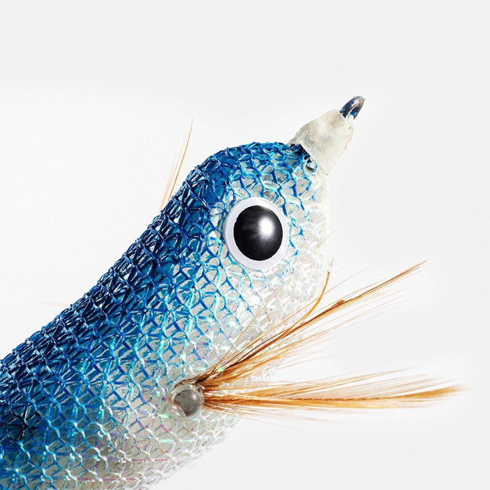 Mồi Câu Cá Giả Hình Tôm Dạ Quang 12g 80mm