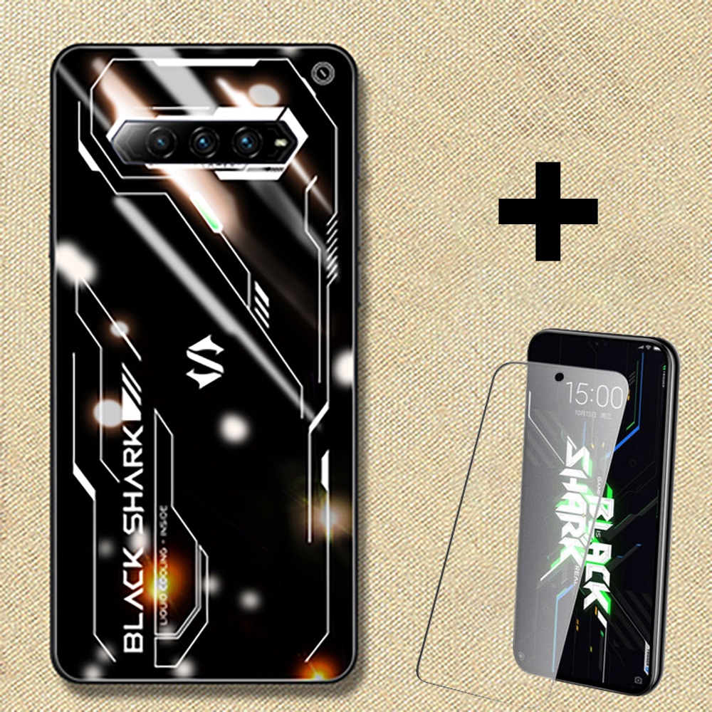Đen Ốp Điện Thoại Kính Cường Lực In Hình black shark 4 4s black shark 4s pro black shark 4 4 pro 4s pro