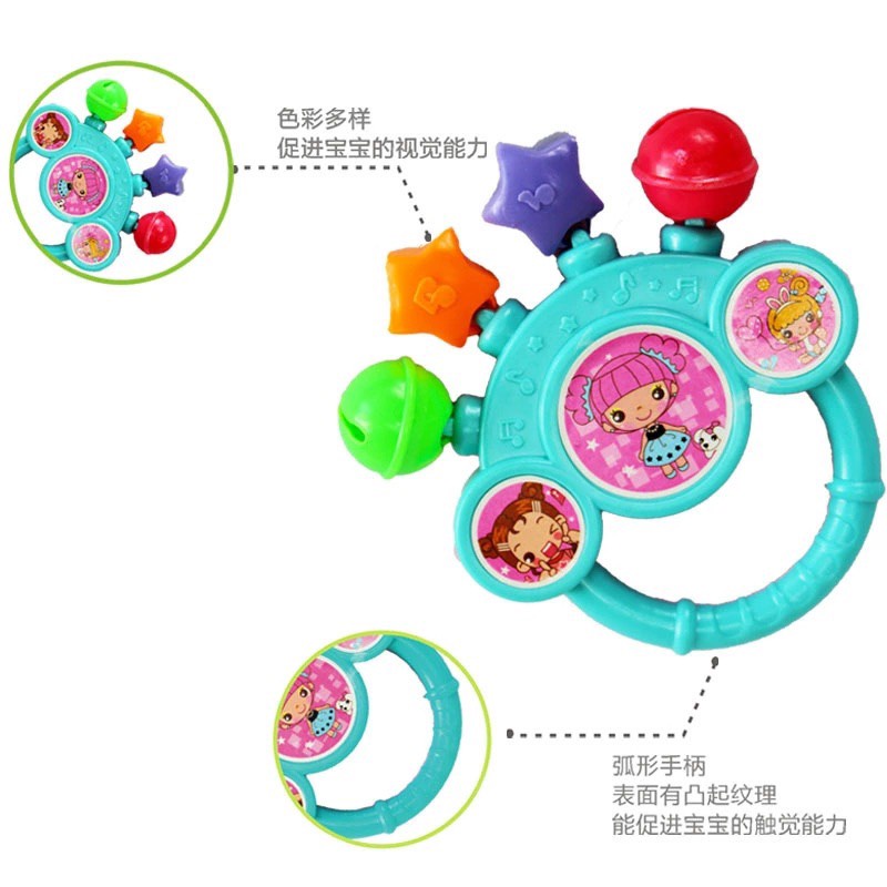 Bộ đồ chơi lục lạc gồm 7 món cho bé bằng nhựa ABS an toàn cho bé