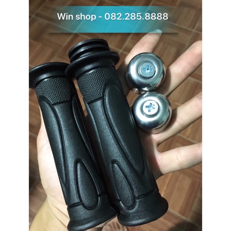 Tay nắm cao su kèm gù zin kiểu SH MODE cho mọi loại xe máy, xe đạp điện {Giá 1 đôi}