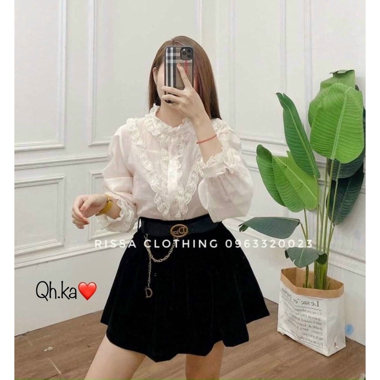 Chân váy nhung dáng A kèm tag D có lót quần cap cao CV095 - NhiNhi Shop | BigBuy360 - bigbuy360.vn