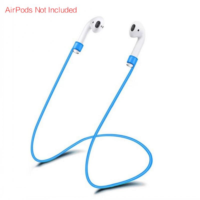 Vitog Anti-loss neck string for airpods pro soft silicone strap hanging earpiece rope lanyard