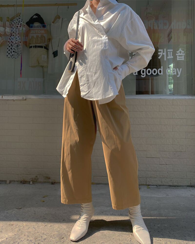 Quần suông lửng kaki ly trước NQ - Q0376 | BigBuy360 - bigbuy360.vn