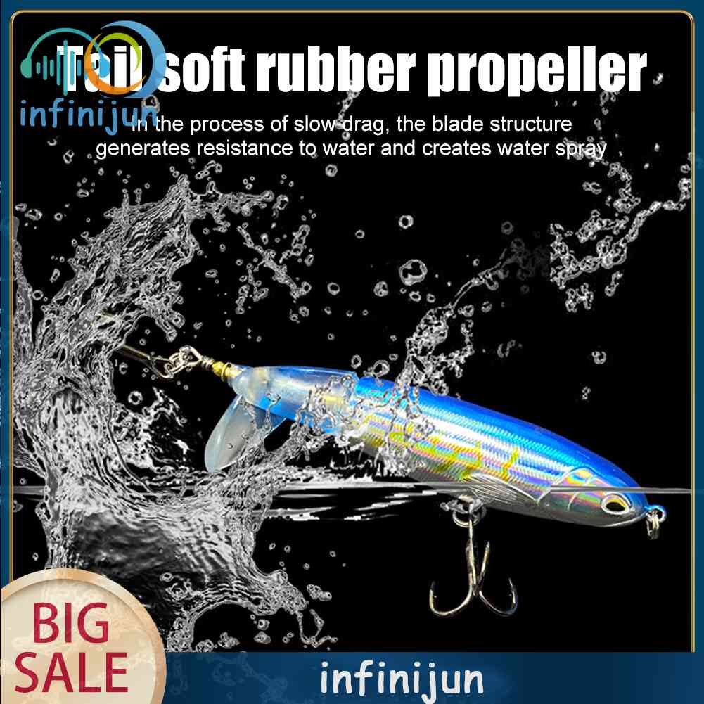 Mồi Câu Cá Giả Hình Cánh Quạt 10cm Bằng Nhựa Cứng