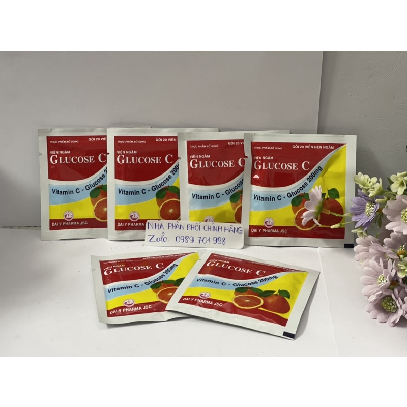 Combo 10 gói C ngậm tăng đề kháng bổ sung vitamin C mẫu mới cải tiến ngon hơn zai hơn