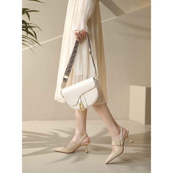 Giày cao gót nữ quai sau dáng slingback gót nhọn 7cm siêu xinh