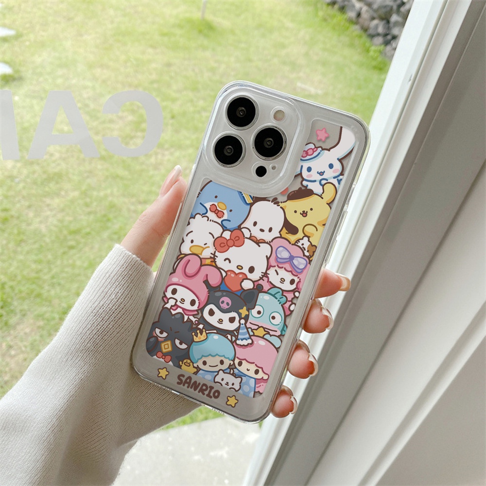 Ốp Điện Thoại Mềm Trong Suốt Chống Sốc In Họa Tiết Hello Kitty Cho iPhone 11 13 12 X XS Pro Max XR 12 13 Mini