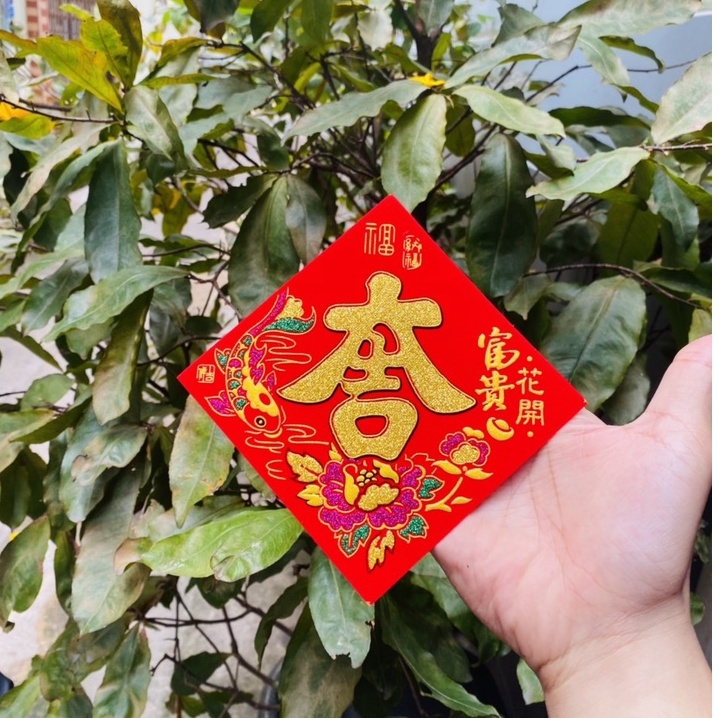 Giấy dán CHỮ PHÚC - CHỮ ĐẠI CÁT  trang trí tết cực đẹp - VPP Halu
