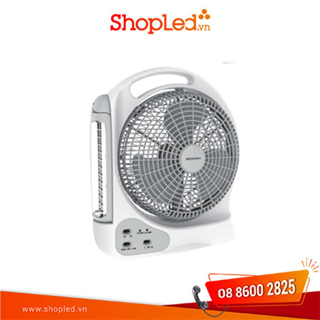 QUẠT SẠC TÍCH ĐIỆN KẾT HỢP ĐÈN LED PHÒNG NGẮT ĐIỆN Roman HFR12A1, QUẠT SẠC CHÍNH HÃNG