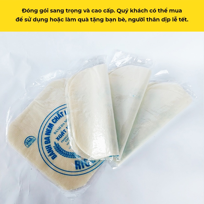 Bánh đa nem rế Làng Chều Hà Nam ăn sống giòn dai, bánh tráng dẻo rán rice paper đảm bảo vệ sinh an toàn thực phẩm | BigBuy360 - bigbuy360.vn