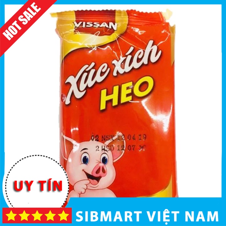 Xúc xích Heo tiệt trùng Vissan 160g (4 cây) - SibMart Việt Nam - SC0031