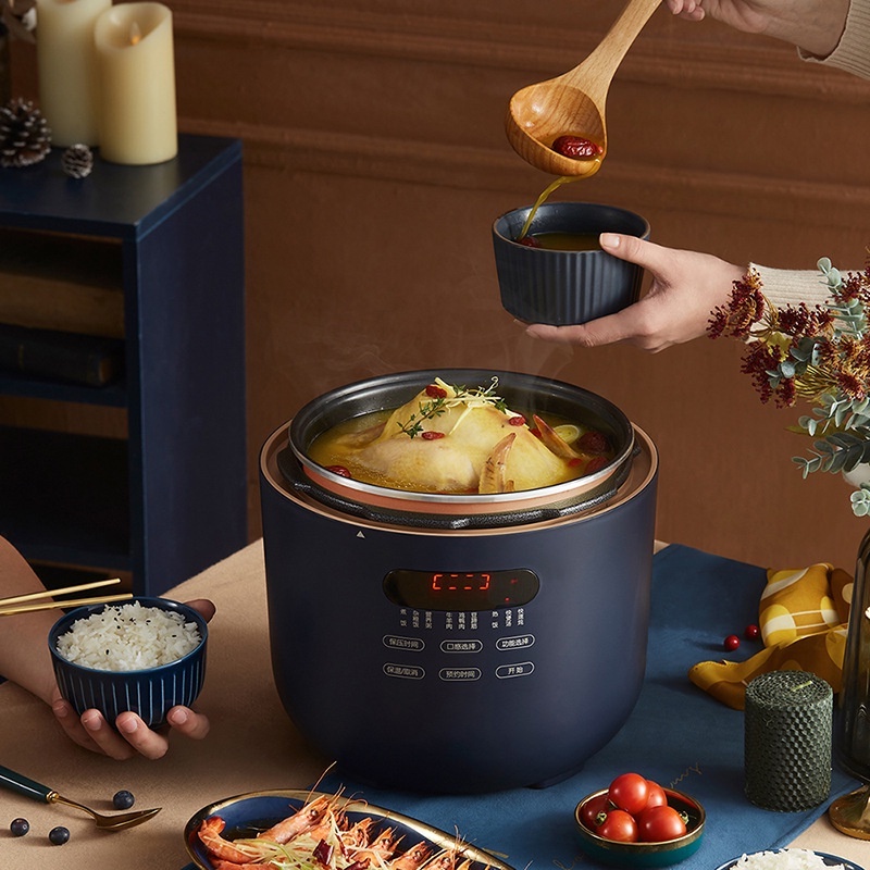 Nồi Áp Suất Điện, Nồi Cơm Điện Hầm Cháo Đa Năng Dung tích 5 Lít (Bản Quốc Tế) Với 9 Chức Năng Trong 1 Bảo Hành 18 Tháng