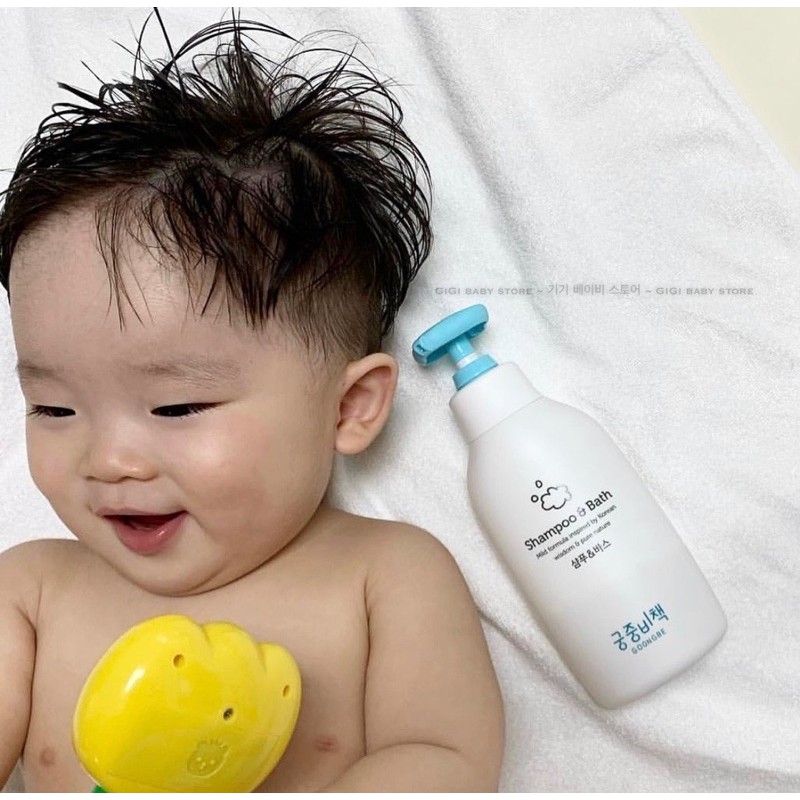 &lt;350ml&gt; GOONGBE SỮA TẮM GỘI TOÀN THÂN SHAMPOO N BATH 0 tháng