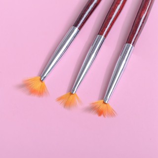 Cọ quạt vẽ móng nail - cọ rắc nhũ trang trí móng chuyên dụng