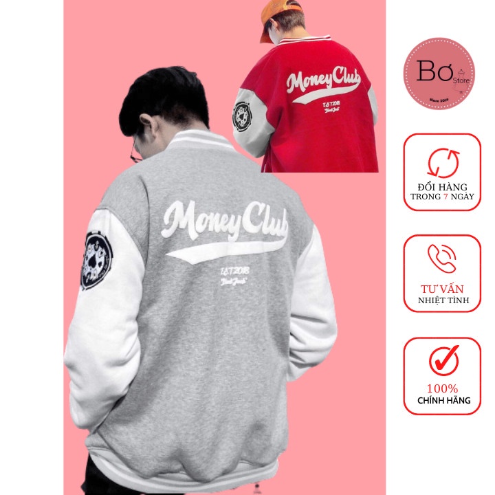 Áo Bomber Chữ M Unisex Phong Cách Cá Tính Năng Động Chất Dày Dặn From Rộng Bơ Store SP438