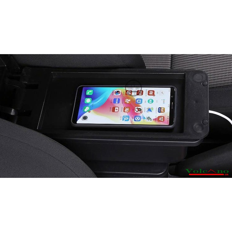 Hộp Tỳ Tay Xe Ô Tô Toyota Vios 2014-2017 Có Cổng Sạc TT02