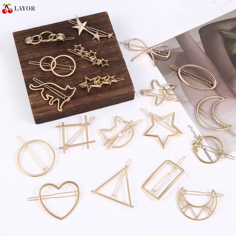 Kẹp Tóc Kim Loại Lấp Lánh Xinh Xắn Cho Nữ