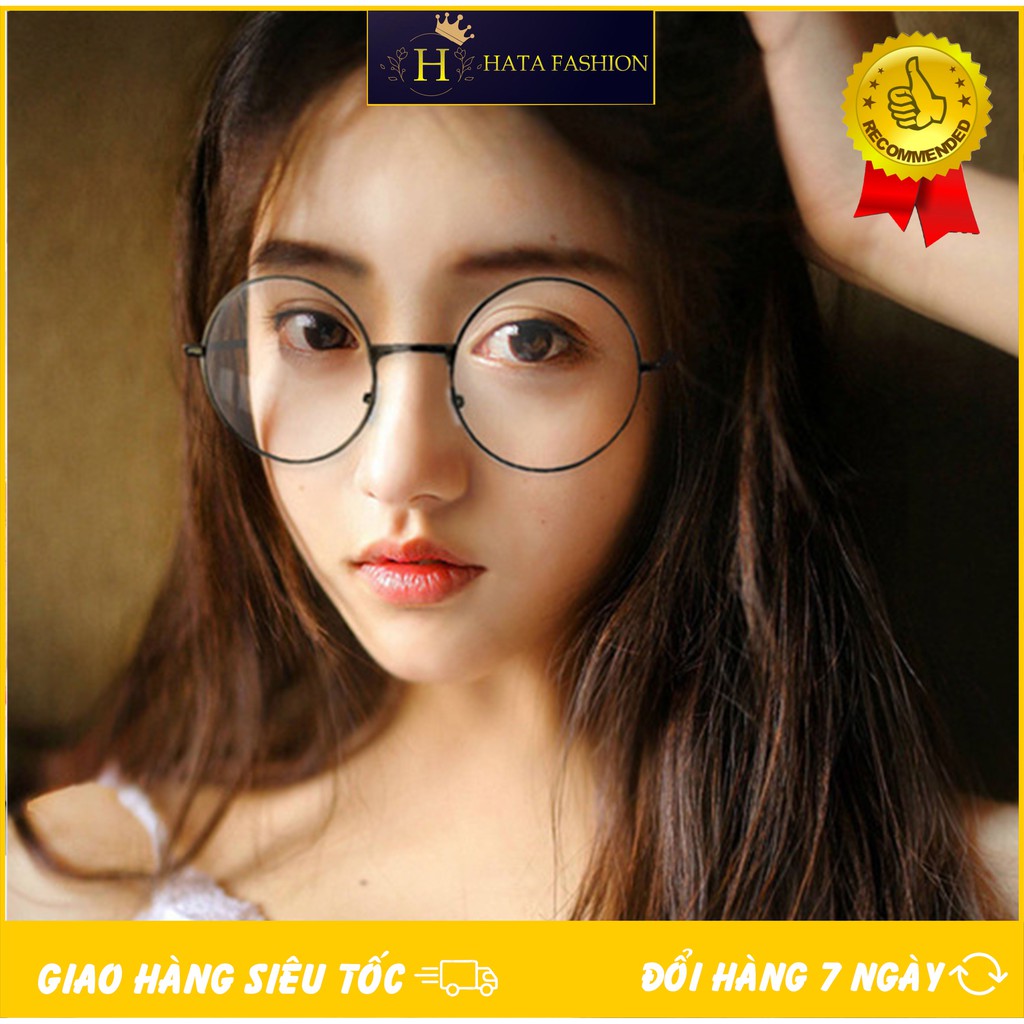 MẮT KÍNH THỜI TRANG HOT NEW ARRIVAL NGỐ GIẢ CẬN TRÒN GỌNG NHIỀU MÀU HOT