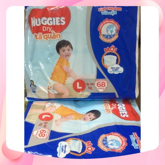 [MẪU MỚI] BỈM HUGGIES TÃ QUẦN  ĐỦ SIZE L68SP02