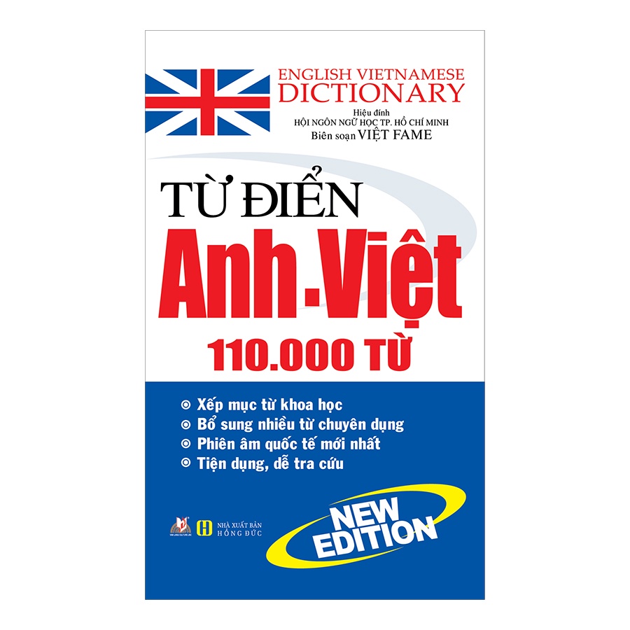 Sách - Từ Điển Anh - Việt 110.000 Từ (Tái Bản 2020) (Việt Fame - Văn Lang)