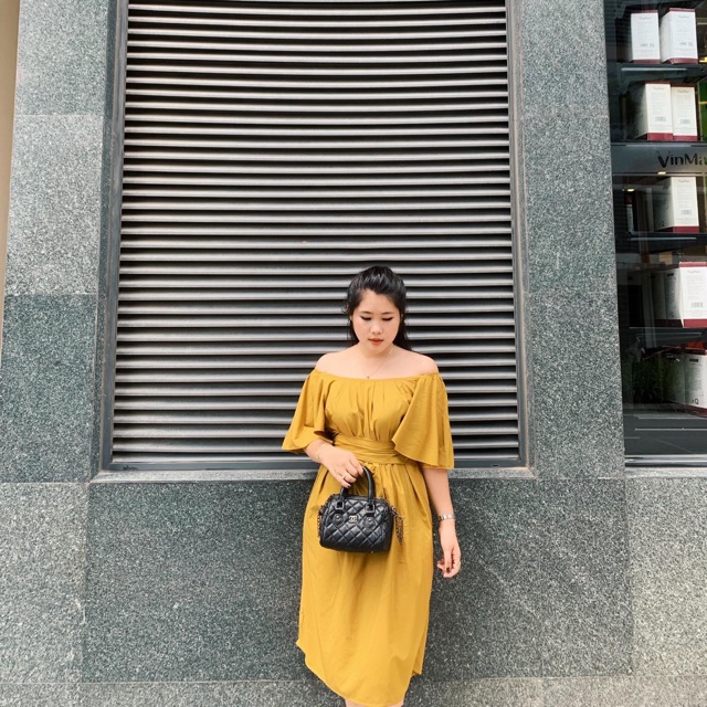 Váy voan bẹt vai bigsize