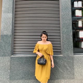 Váy voan bẹt vai bigsize