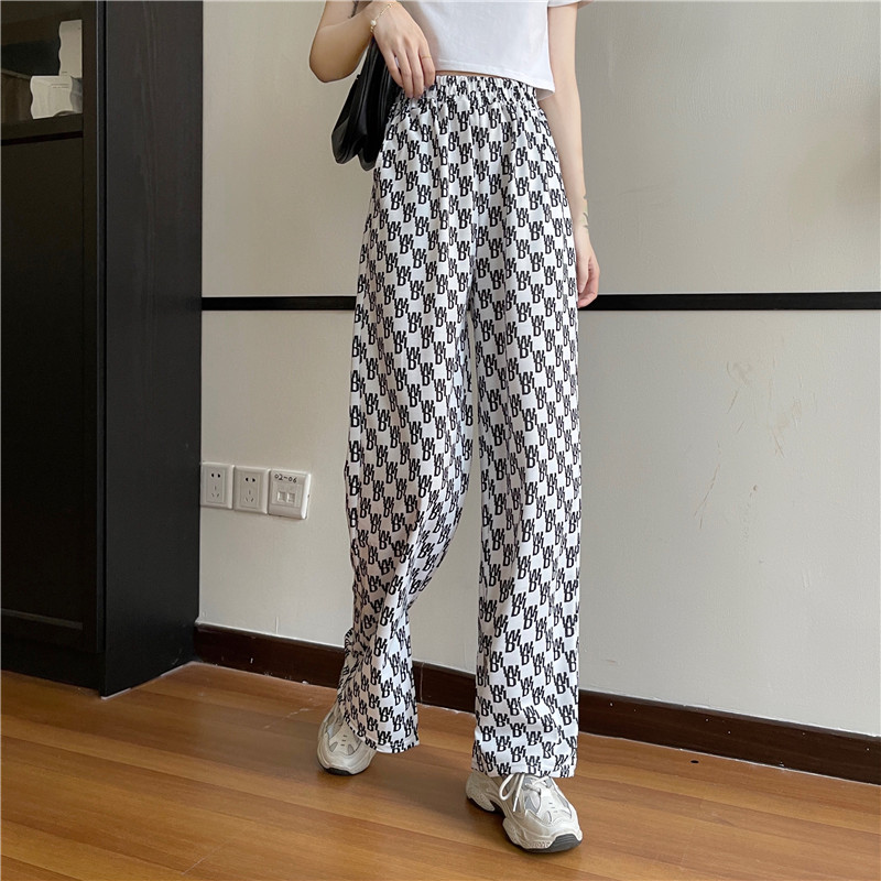 SUXI Quần Dài Ống Rộng Lưng Cao Thời Trang Mùa Hè Cho Nữ