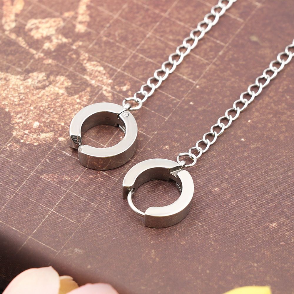 Khuyên Kẹp Tai Giả Bằng Thép Không Gỉ Phong Cách Punk Cá Tính|1 Cái Khuyên Tai Màu Sắc