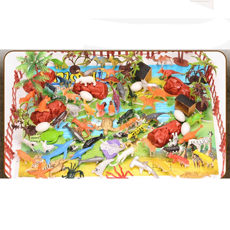 Bộ 90 đồ chơi động vật sở thú cho trẻ em DIY