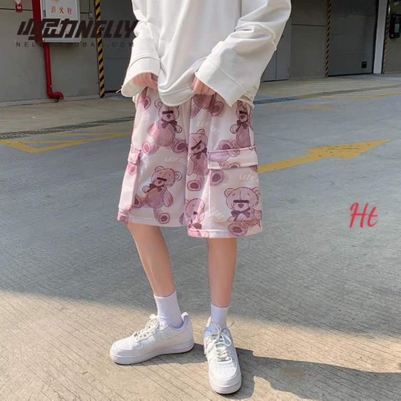 Quần đùi hộp gấu 2 màu H2P644