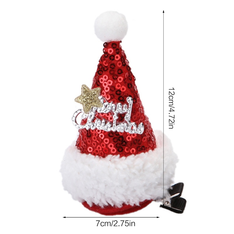Kẹp Tóc Hình Nón Ông Già Noel