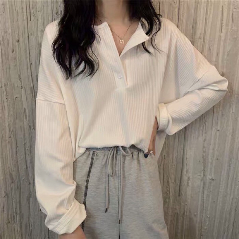 Áo croptop len sọc