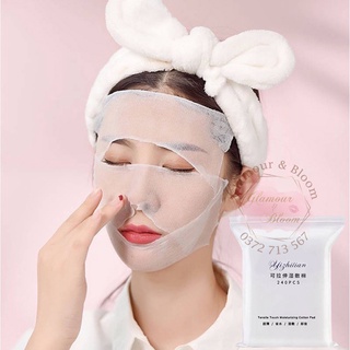 Bông đắp lotion mask Yizhilian mỏng nhẹ co giãn tốt (200 miếng)