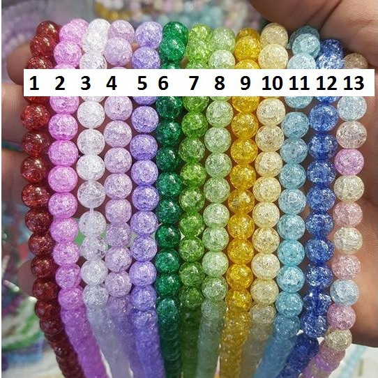 Đá bọt tuyết 8mm ( 48 - 50 hạt ) / dây