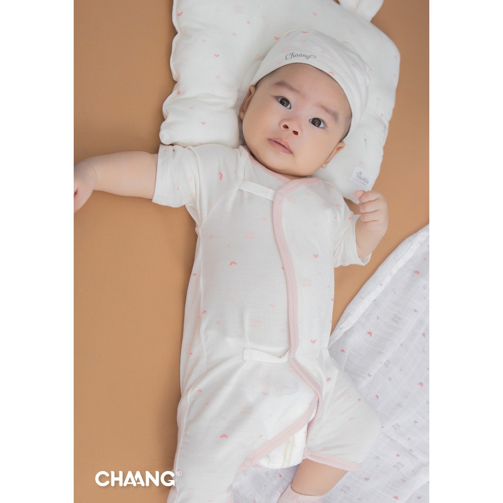 Body dài cúc giữa bé gái Chaang tim hồng Dreamy