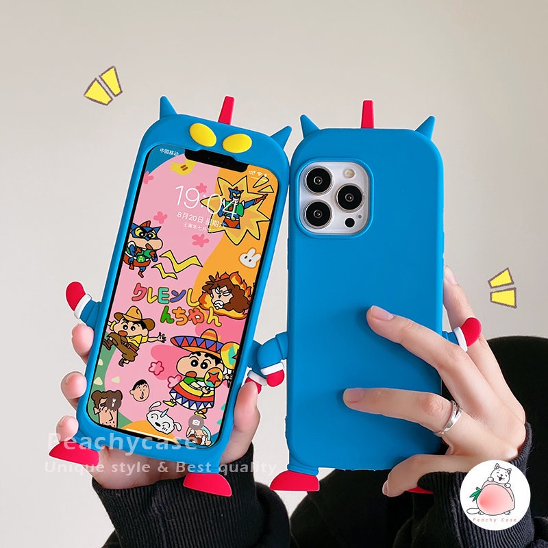 Ốp Điện Thoại Silicon Mềm Hình Cậu Bé Bút Chì 3D Chống Rơi Cho iPhone 14 13 12 Pro Max 11 Xr Xs Max X